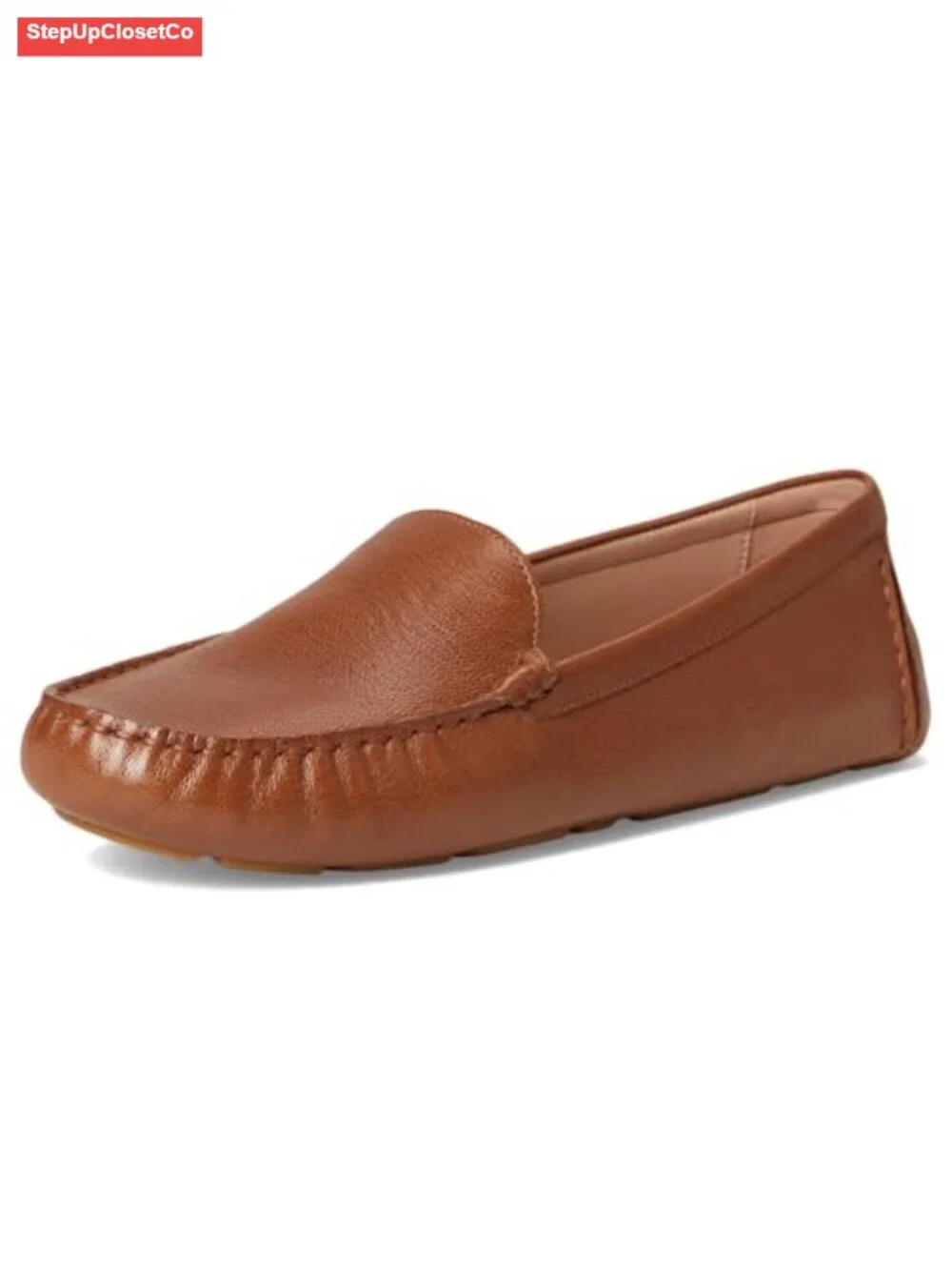 Driving Moc Loafers with Stitch Details, PU Lining, Flexible Outsole